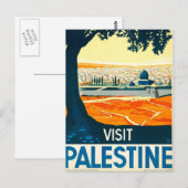 Vintage Visit Palestine Adv Postkarte (Vorne/Hinten)