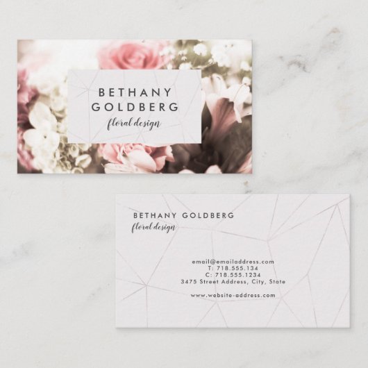 Vintage Visitenkarte (Vorne/Hinten)