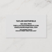 Vintage Visitenkarte (Rückseite)