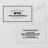 Vintage Visitenkarte (Vorne/Hinten)