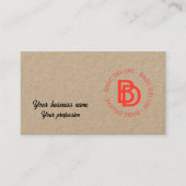 Vintage Visitenkarte (Vorderseite)