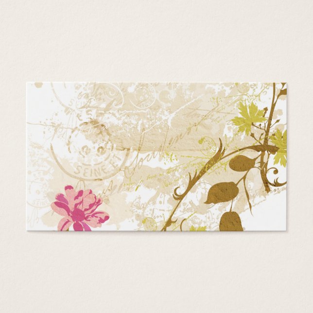 Vintage Visitenkarte (Vorderseite)