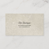 Vintage Visitenkarte (Rückseite)