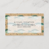 Vintage Visitenkarte (Rückseite)