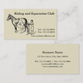 Vintage Visitenkarte (Vorne/Hinten)