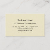 Vintage Visitenkarte (Rückseite)