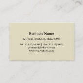 Vintage Visitenkarte (Rückseite)