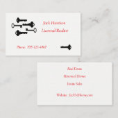 Vintage Visitenkarte (Vorne/Hinten)