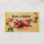 Vintage Visitenkarte für französische Rose (Vorderseite)
