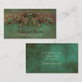 Vintage Visitenkarte für Green und Brown (Vorne/Hinten)