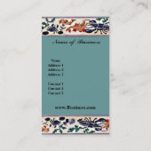 Vintage Visitenkarte Vögel (Rückseite)