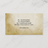 Vintage Visitenkarten aus alten Papiermustern Visitenkarte (Rückseite)