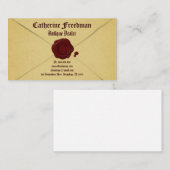 Vintage Visitenkarten für antike Händler Visitenkarte (Vorne/Hinten)