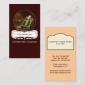 Vintage Visitenkarten für berufliche Wirtschaftspr Visitenkarte (Vorne/Hinten)