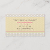 Vintage Visitenkarten für Kameras Visitenkarte (Rückseite)