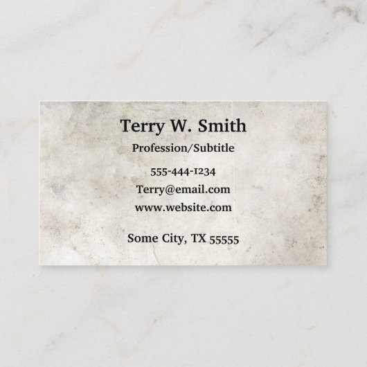 Vintage Visitenkarten zur Anatomie Visitenkarte (Rückseite)