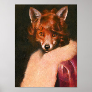 Vintage Vixen Poster Druck