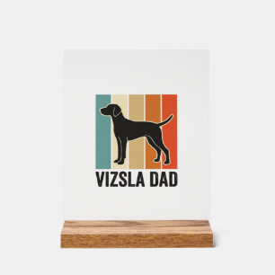 Vintage Vizsla Papa Hunde Liebhaber Shirt Design_1 Acrylschild