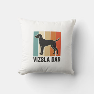 Vintage Vizsla Papa Hunde Liebhaber Shirt Design_1 Kissen