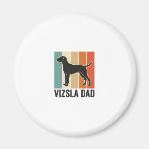 Vintage-Vizsla-Vater-Hunde-Liebhaber-Shirt-Design_ Magnet