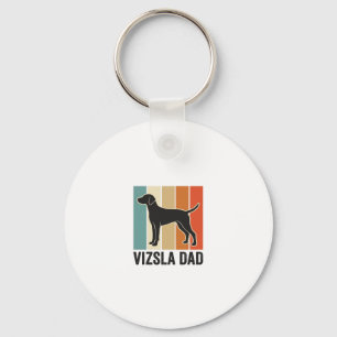 Vintage-Vizsla-Vater-Hunde-Liebhaber-Shirt-Design_ Schlüsselanhänger