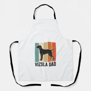 Vintage Vizsla Vater Hundeliebhaber-Shirt-Design_1 Schürze