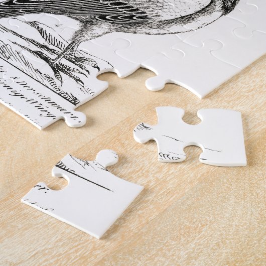 Vintage Vögel Alte Buchillustration Kunst Puzzle (Seite)