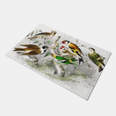 Vintage Vögel Alte Illustration - Tiere Kunst Fußmatte (Schrägansicht)