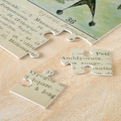 Vintage Vögel Altes Buch Illustration Kunst Tiere Puzzle (Seite)