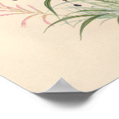 Vintage Vögel Art Bird Print Blume Poster (Ecke)