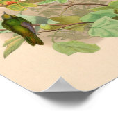 Vintage Vögel Art Bird Print Blume Poster (Ecke)