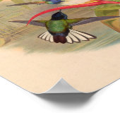 Vintage Vögel Art Bird Print Blume Poster (Ecke)