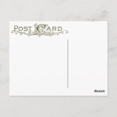 Vintage Vögel auf der Postkarte (Rückseite)