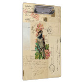 Vintage Vogel-Blumen-französisches Klemmbrett (Rechts)