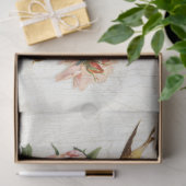 Vintage Vögel Botanische Blume Ephemera Decoupage Seidenpapier (Geschenk)