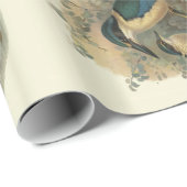 Vintage Vögel der Wissenschafts-NZ - Eisvögel Geschenkpapier (Rolleneckpunkt)