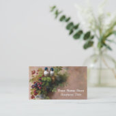 Vintage Vogel-feine Kunst-Malerei-Geschäfts-Karten Visitenkarte (Stehend Vorderseite)