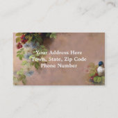 Vintage Vogel-feine Kunst-Malerei-Geschäfts-Karten Visitenkarte (Rückseite)