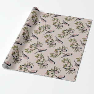Vintage-Vögel-Geschenkpapier Geschenkpapier