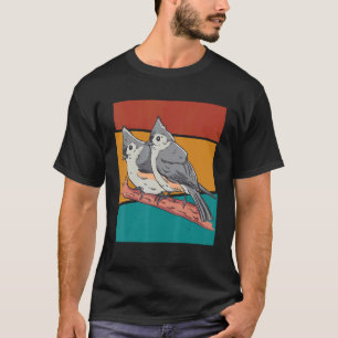 Vintage Vogel Haubenmeise T-Shirt