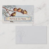 Vintage Vogel-Illustrations-Geschäfts-Karte Visitenkarte (Vorne/Hinten)