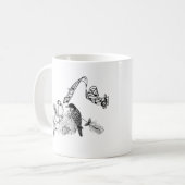 Vintage Vögel Kaffeetasse (Vorderseite Links)