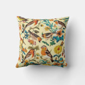 Vintage Vögel Kissen (Rückseite)