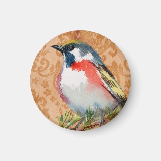 Vintage Vogel Magnet (Vorne)