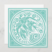 Vintage Vögel mit Schmetterlingen und Sternen (Vorne/Hinten)