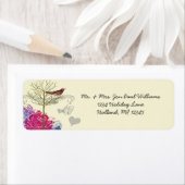 Vintage Vögel Musikalische Himbeere Damask (Insitu)