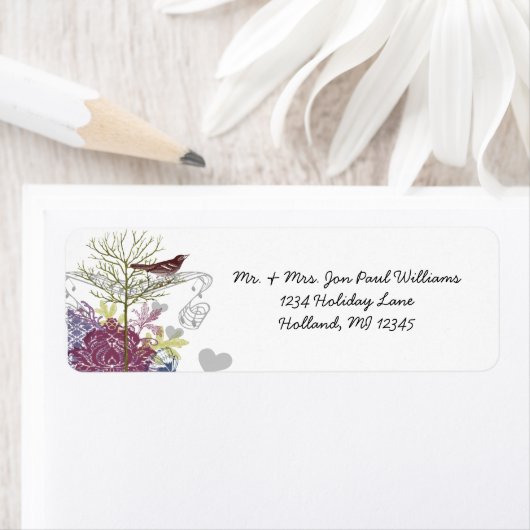 Vintage Vögel Musikalische Himbeere Damaskus Tree (Insitu)