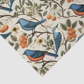 Vintage Vögel Nahtloses Muster Seidenpapier (Ausschnitt)