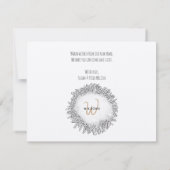 Vintage Vögel & Nest Rustikale Kraft Brown Einladung (Rückseite)