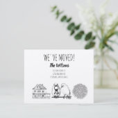 Vintage Vögel & Nest Rustikale Kraft Brown Einladung (Stehend Vorderseite)